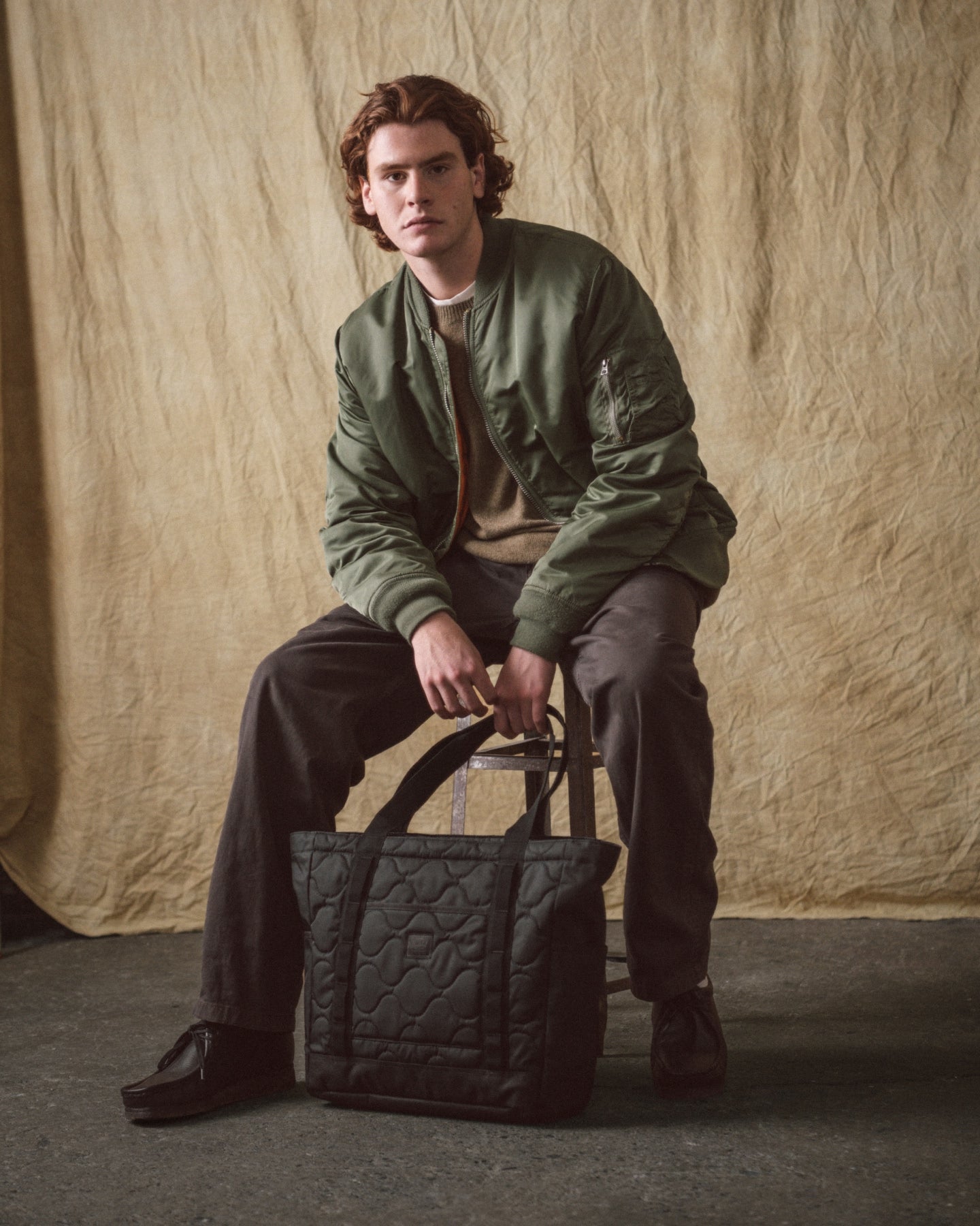 Quilted tote in an everyday setting