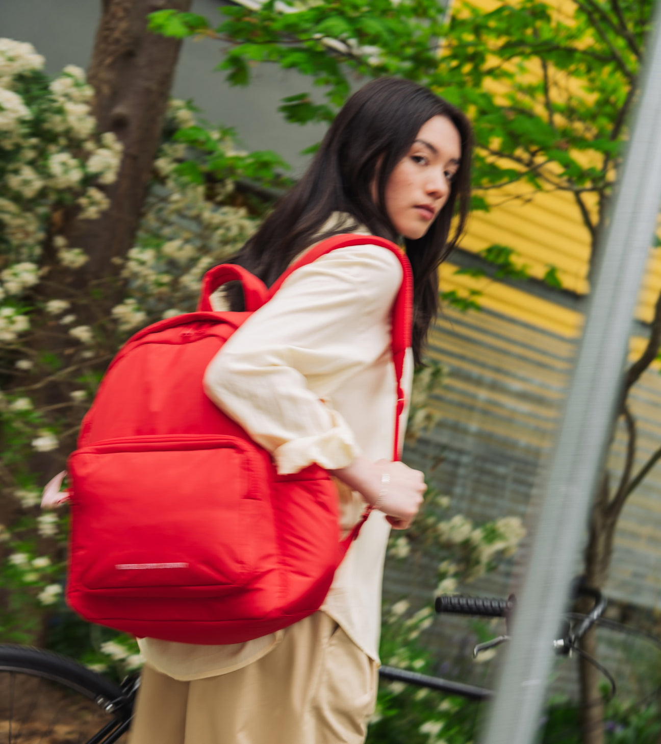 Red Cloudform backpack